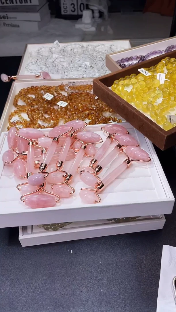 【闪购商品】水晶/未镶嵌西柚粉水晶推脸小帮手