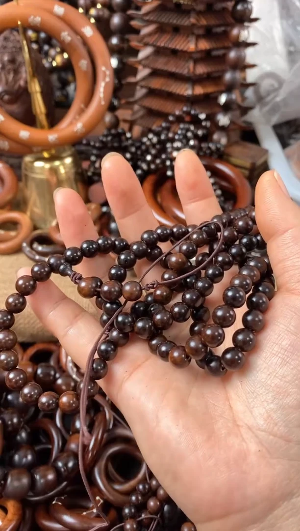 【闪购商品】木枣木玉化108 0.8手串随机发货