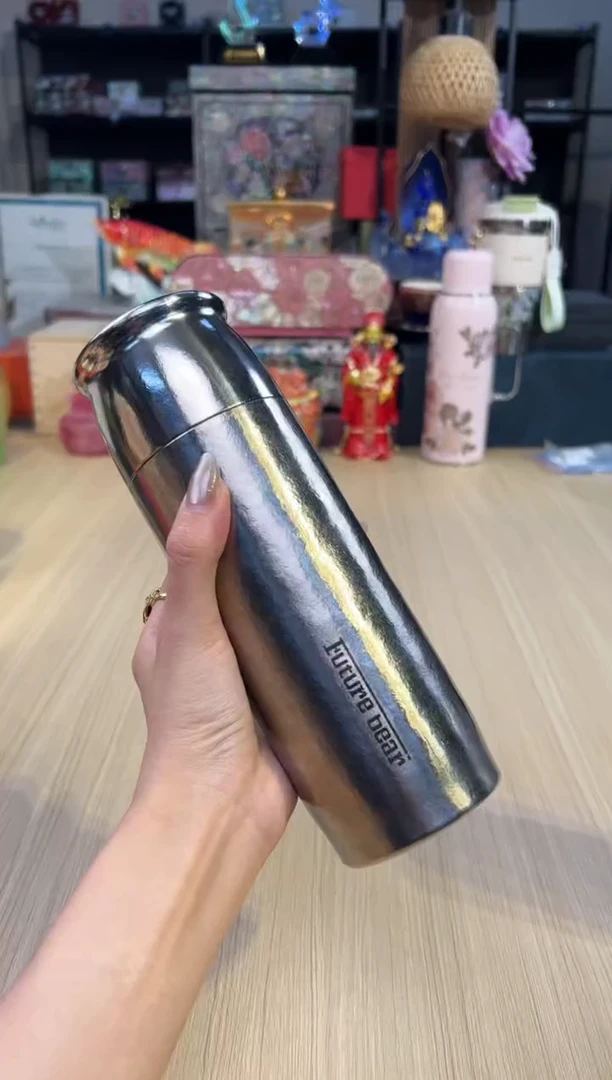 124未来熊-纯钛保温杯（钛本色）