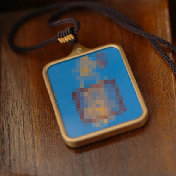 钛钢布艺吊坠 【caicai】纯手绘/国风/吊坠项链