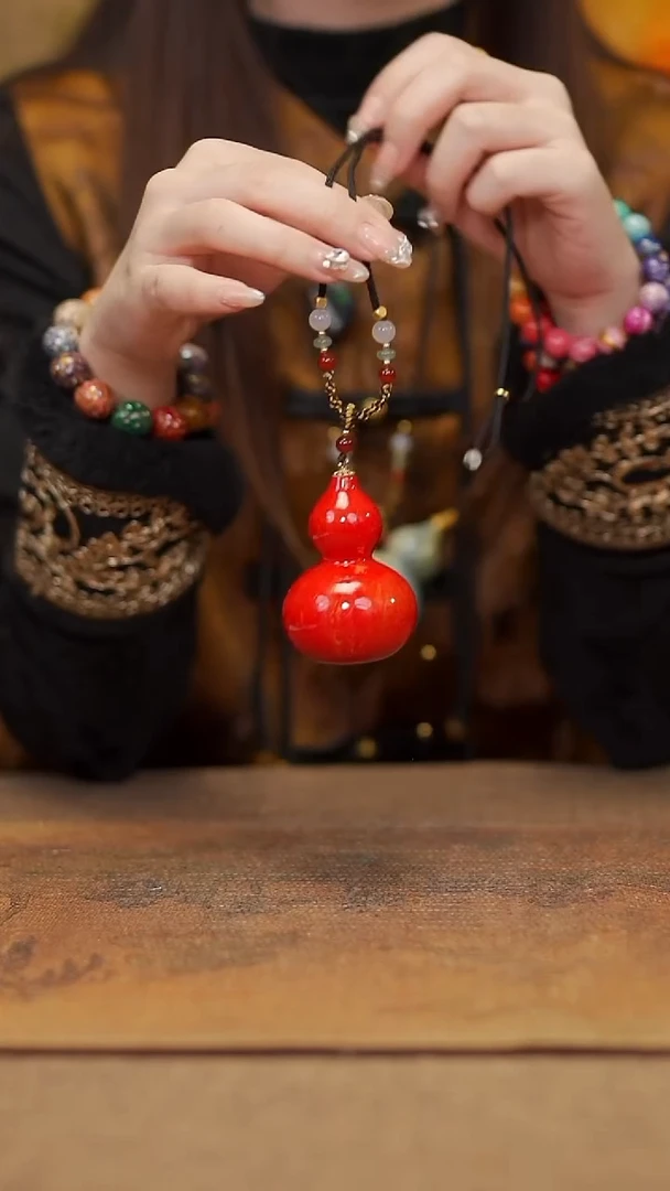 【闪购商品】337宴禾堂大漆脖挂葫芦68