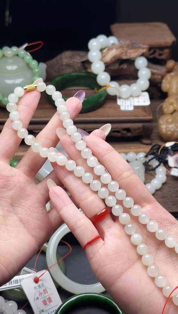 项链未镶嵌和田玉卡8新疆于田 女神链9015007