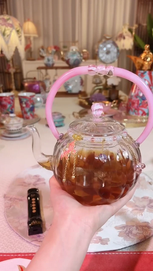 【闪购商品】瓷玻璃五言六器 年丰壶（不含提溜）