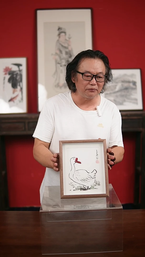 国画手写手绘-10寸摆台