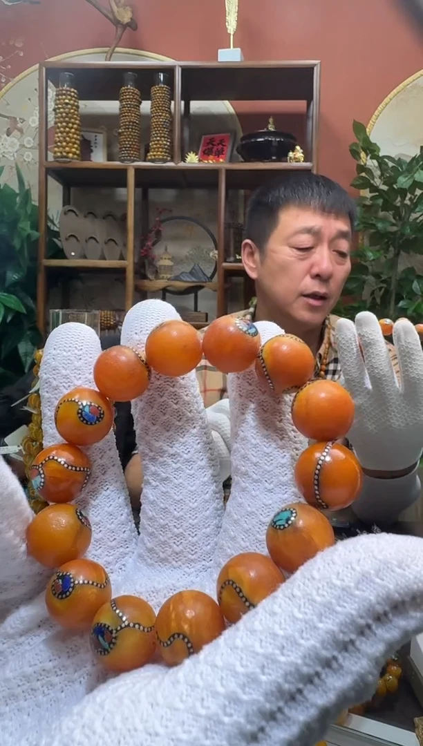 蜜蜡颈饰未镶嵌2966天然蜜蜡珠宝奇石全都保真