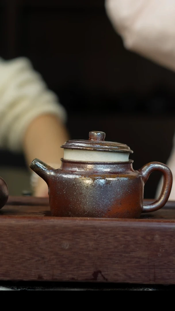 茶壶紫砂柴烧紫砂微瑕德钟