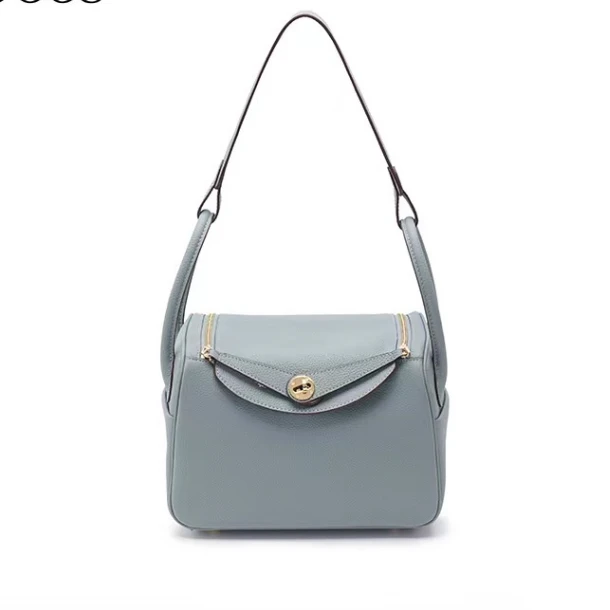 【工厂直销】J-2542-亚麻蓝轻奢时尚气质百搭女士包