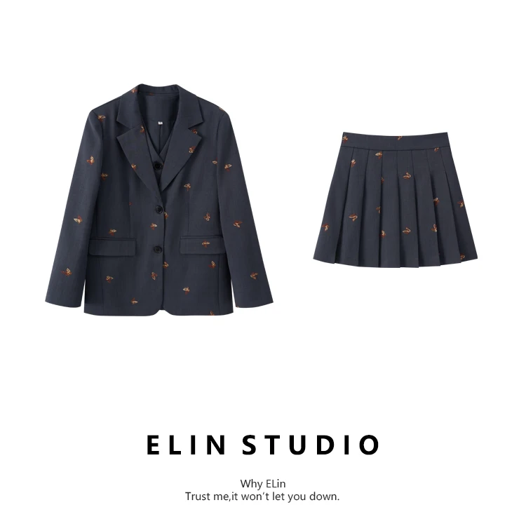 诗琳SHILIN/预售【蝴蝶奏曲】秋冬新款气质轻奢洋气时尚套装#LT332