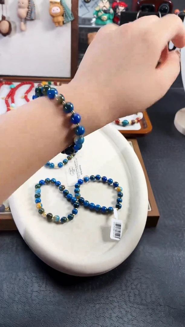 未镶嵌手链石英质玉地球玛瑙A137