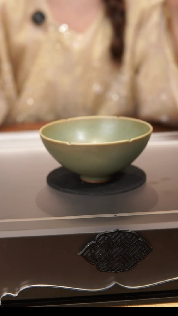 杯子睡****户葵口杯  汝州原产地  原矿老釉