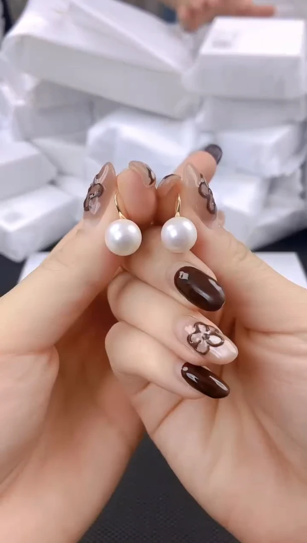 未镶嵌耳饰淡水珍珠ed1033