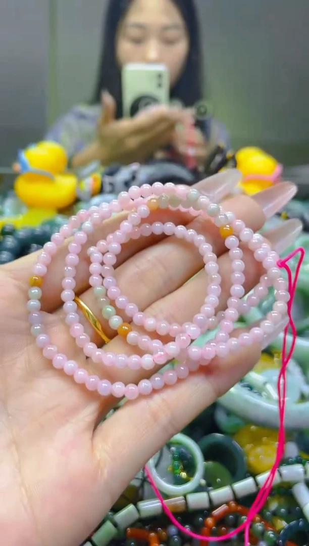 翡翠未镶嵌颈饰4MM/U/翡翠A货一图一物