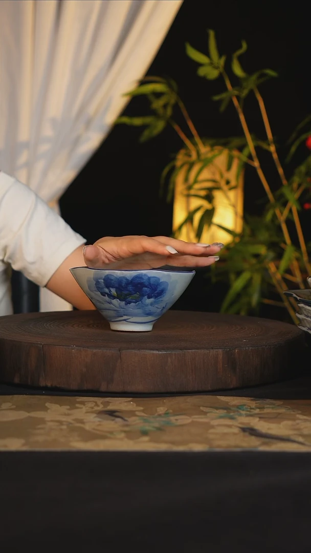 碗景德镇手工手绘高温釉下彩可进蒸箱烤箱洗碗机