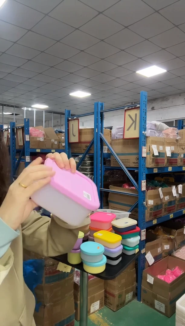 硅胶透底浅紫盖-0.7L正方盒