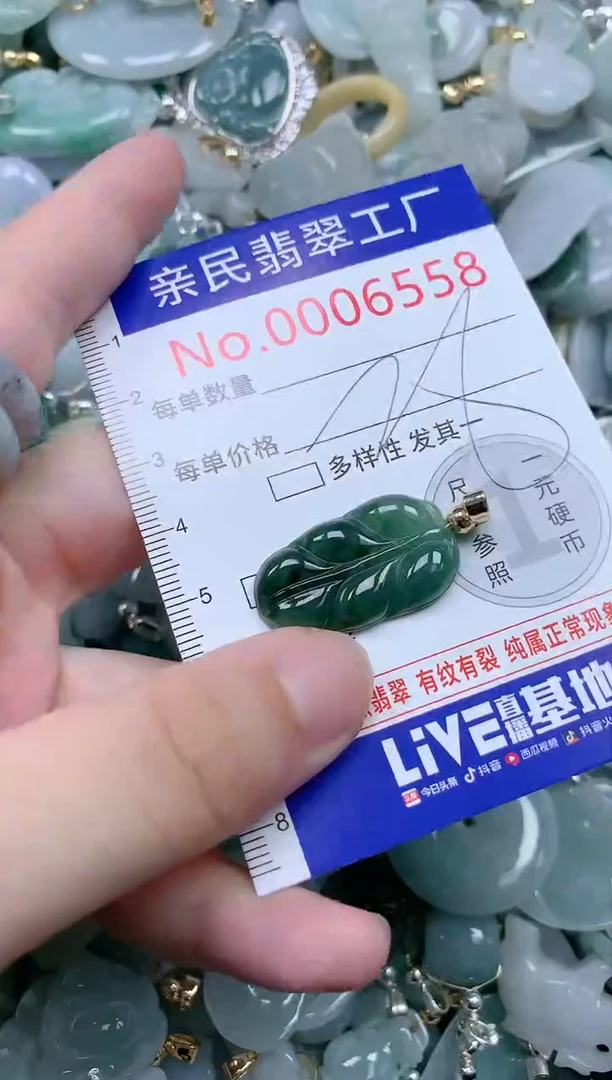 翡翠未镶嵌吊坠(不含链)6559