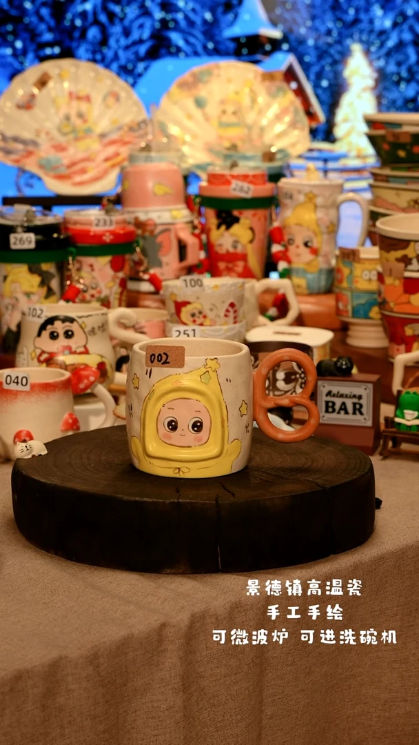 陶瓷002景德镇原创设计师款高温陶瓷手工手绘餐具碗盘子