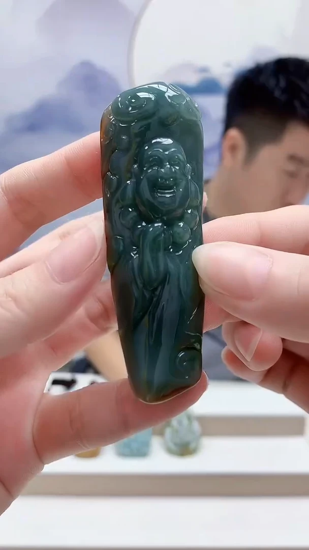 未镶嵌定制翡翠5028ry-毛货挂件12