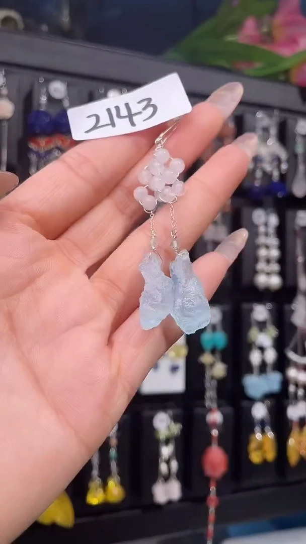 银S925镶嵌耳饰紫晶喜欢拍