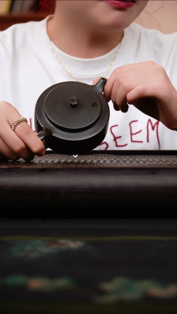 茶壶紫砂铁砂泥 周盘 200cc