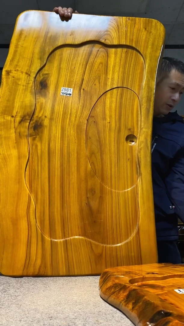 实木原木茶盘 一物一拍(不含配件）