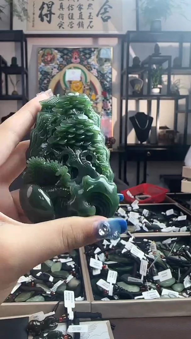 未镶嵌和田玉摆件定做底座盒子