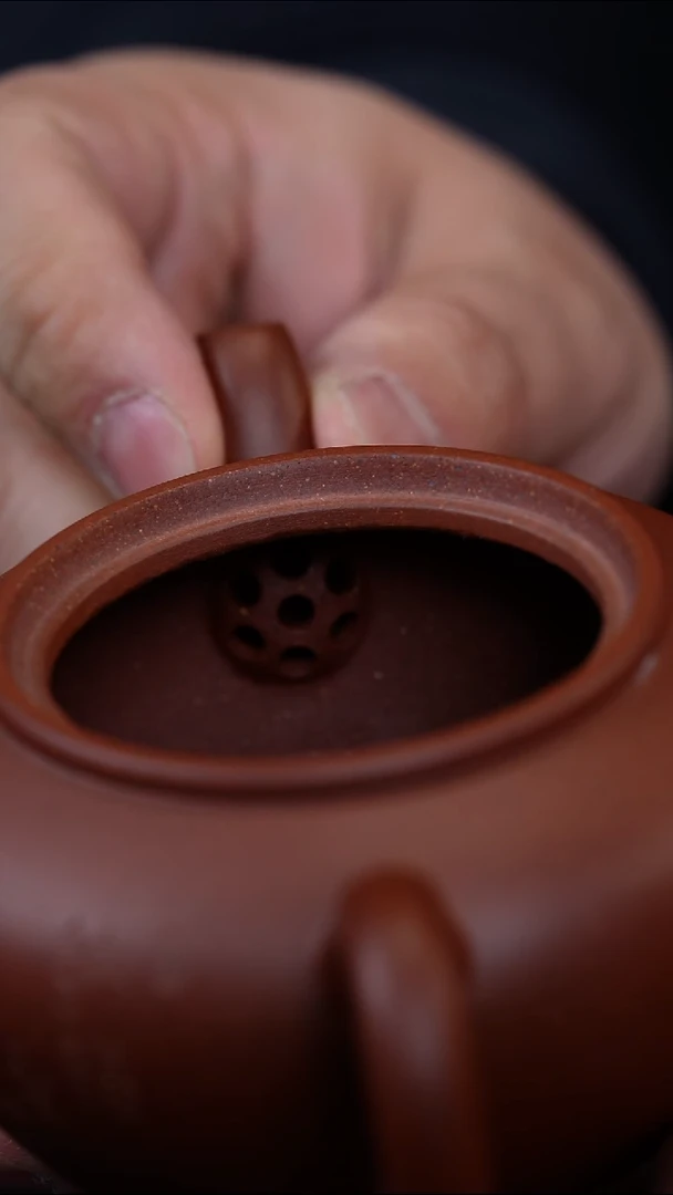 【闪购商品】紫砂茶壶 口沿跳砂 瞻远壶 羊角山紫泥 240C