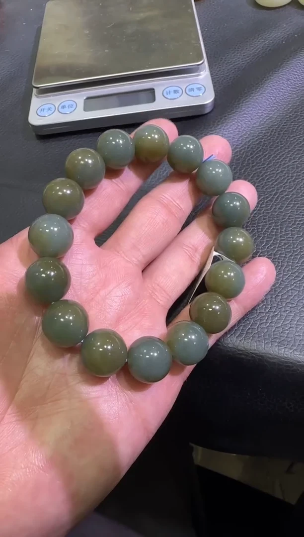 未镶嵌手串和田玉且末蓝手串（产地直发）