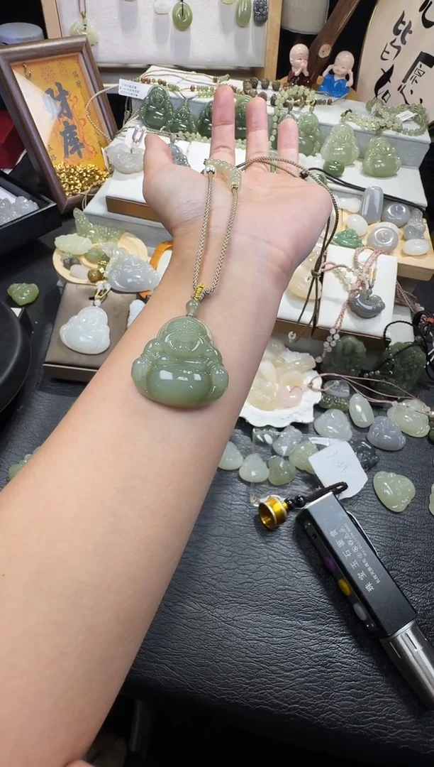 颈饰未镶嵌和田玉沐*35高冰佛公