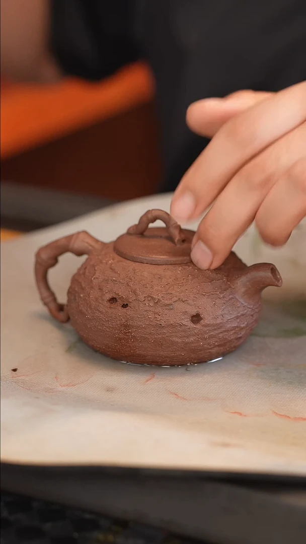 茶壶紫砂苍*原矿手工制作漏水