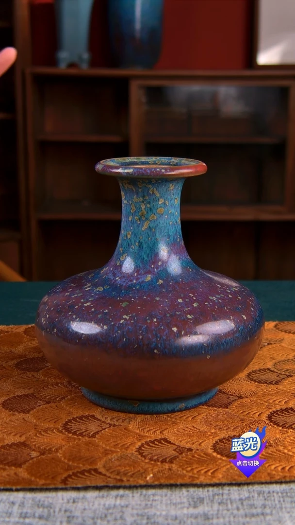 梁青杨钧瓷炭烧花器