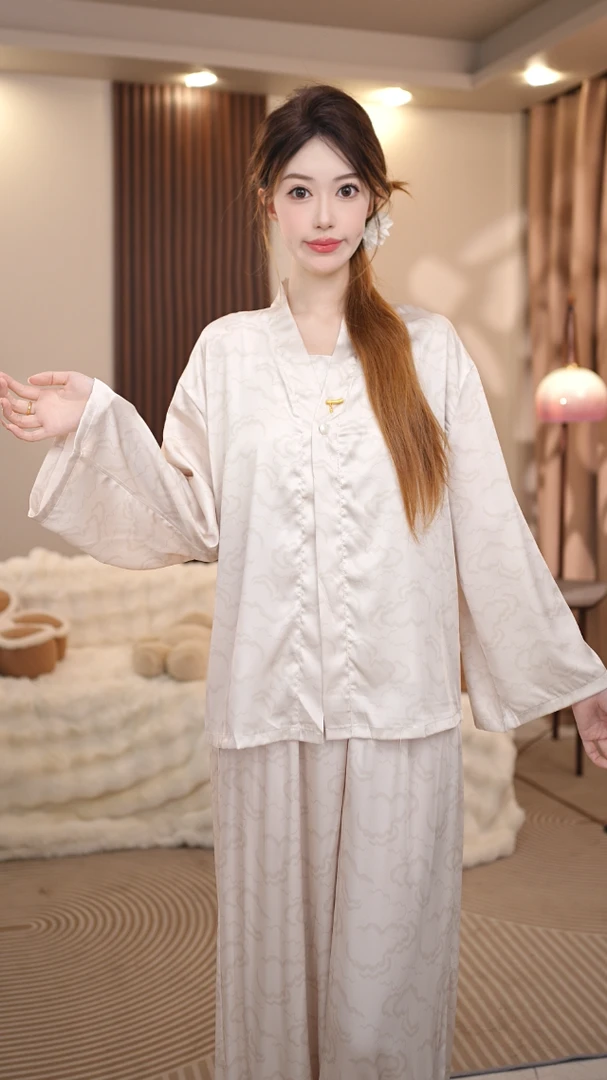 【离别序】夏季新款新中式气质减龄少女小众套装家居服