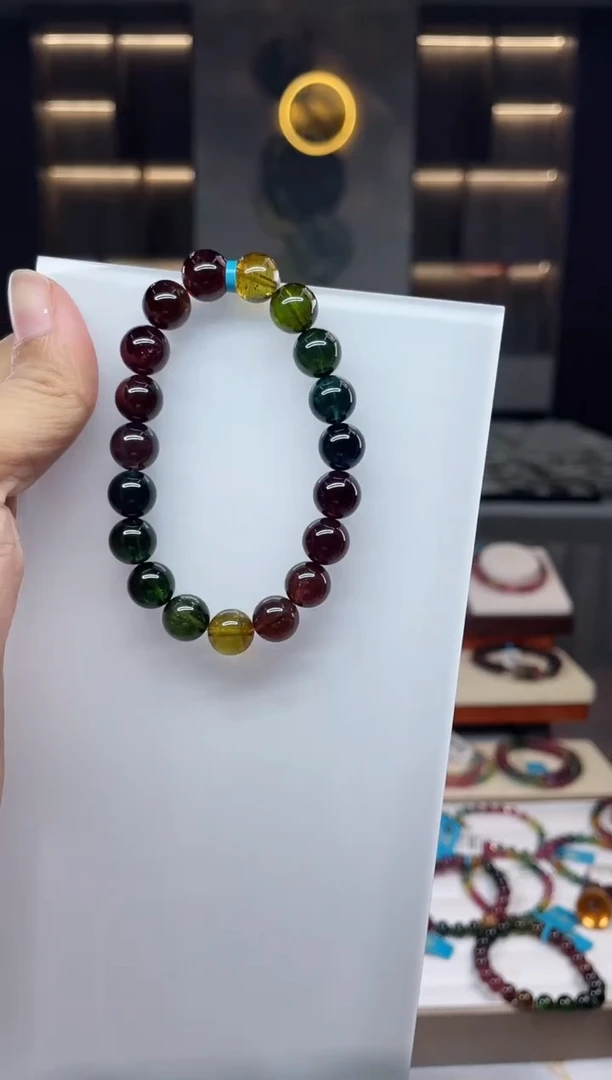 单圈手串未镶嵌碧玺（多样性发一条）Q