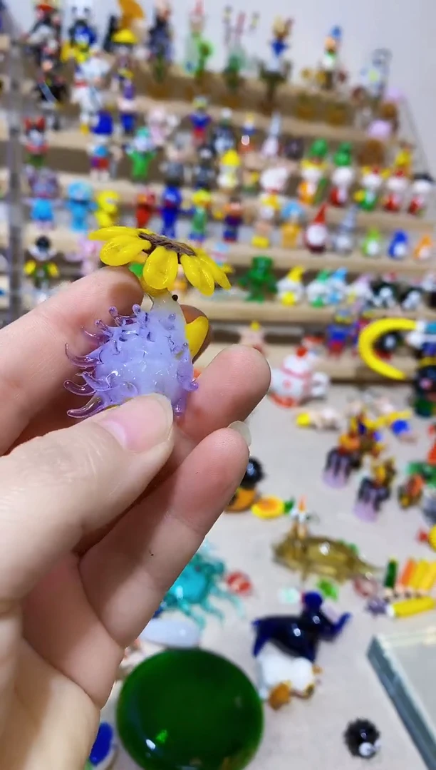 【闪购商品】琉璃手工艺品微瑕刺猬