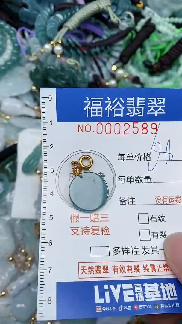 翡翠未镶嵌颈饰...0002589