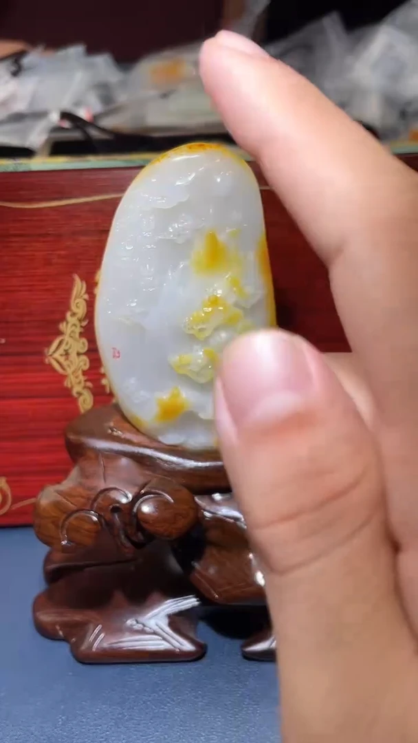 和田玉未镶嵌颈饰大**海HX