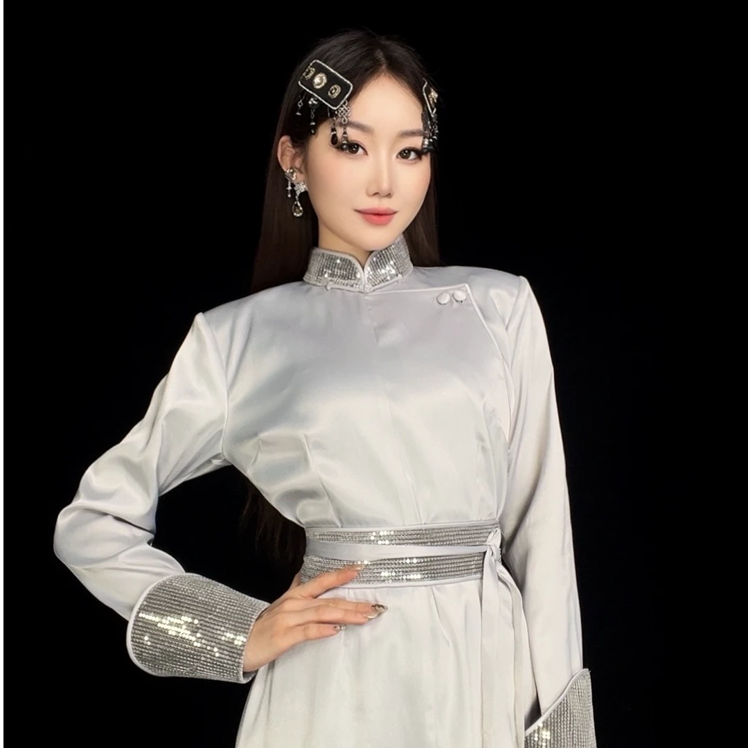 【黛尔玛精品服饰4】设计师四季新款女款传统民族风连衣裙X6065