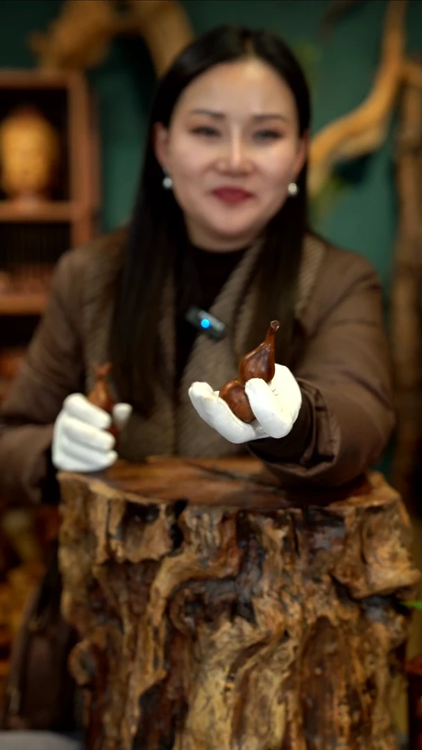 木雷击枣木葫芦手把件