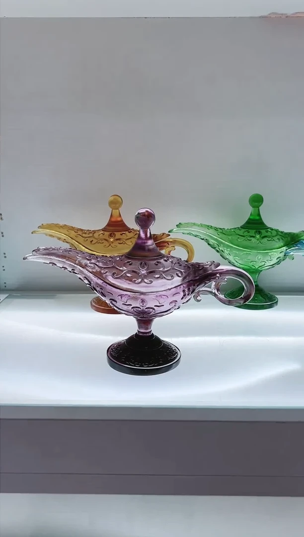 手工艺品琉璃古法琉璃阿拉丁神灯香炉