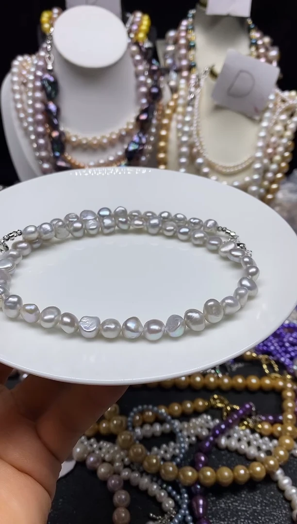 淡水珍珠未镶嵌颈饰多人