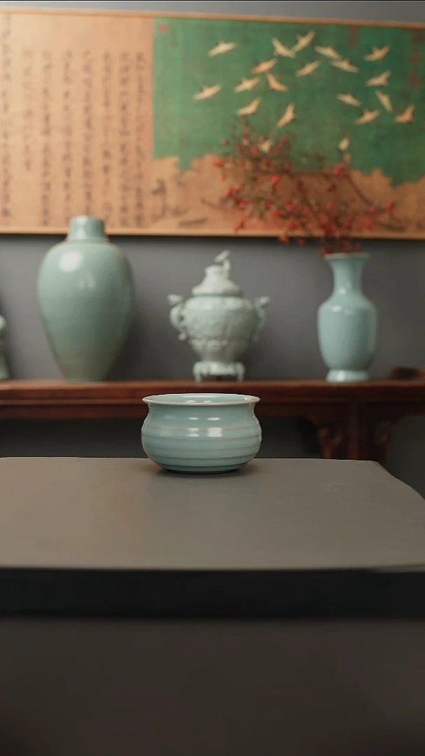 原产地原矿   弦纹杯