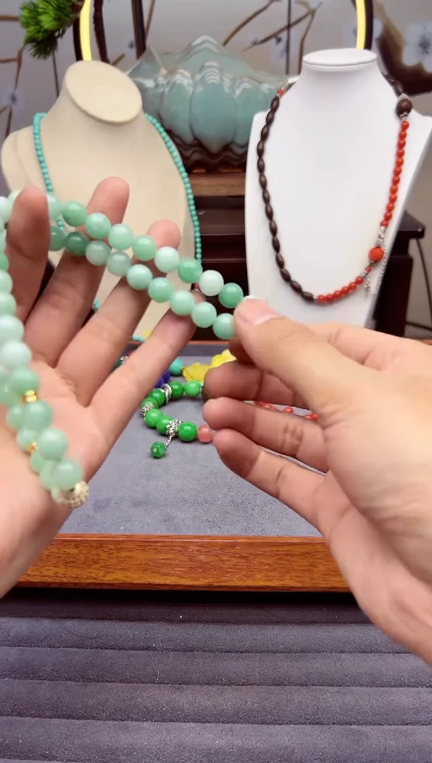 【闪购商品】翡翠手链14K金镶嵌X796```