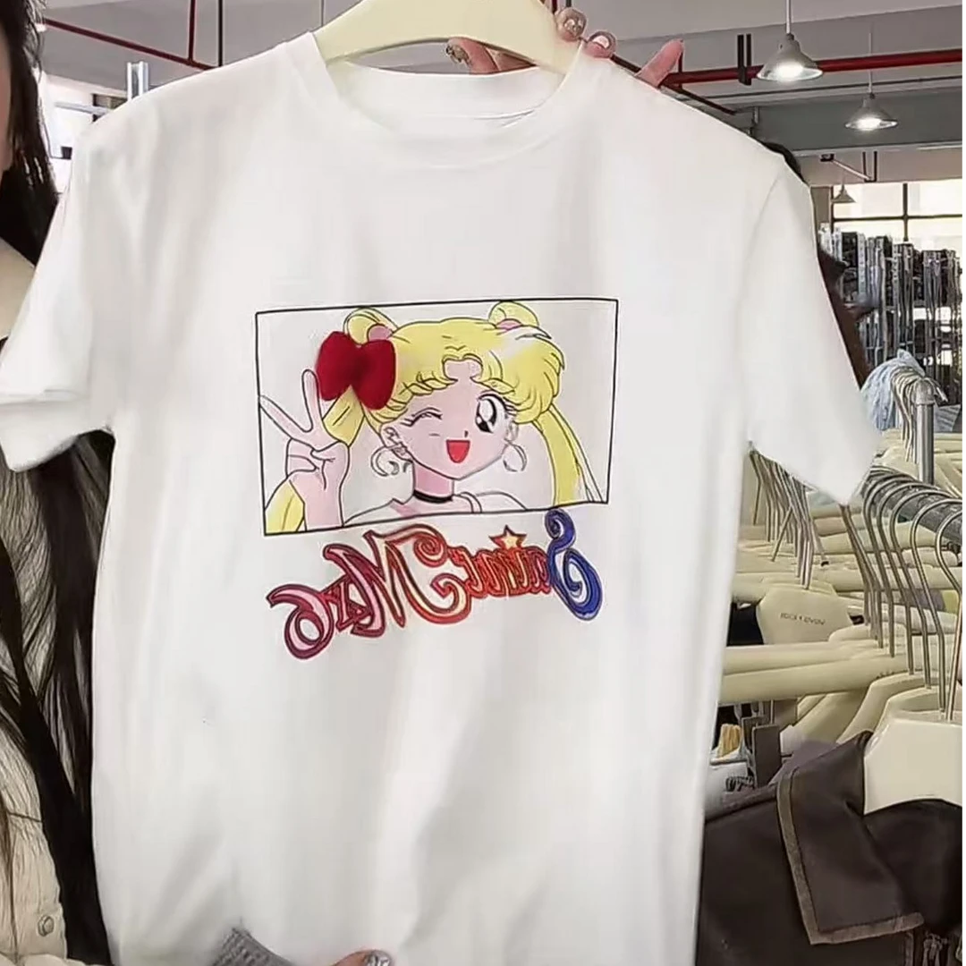 【丫丫童品】2025夏季新款女童女大童美少女战士T恤A349