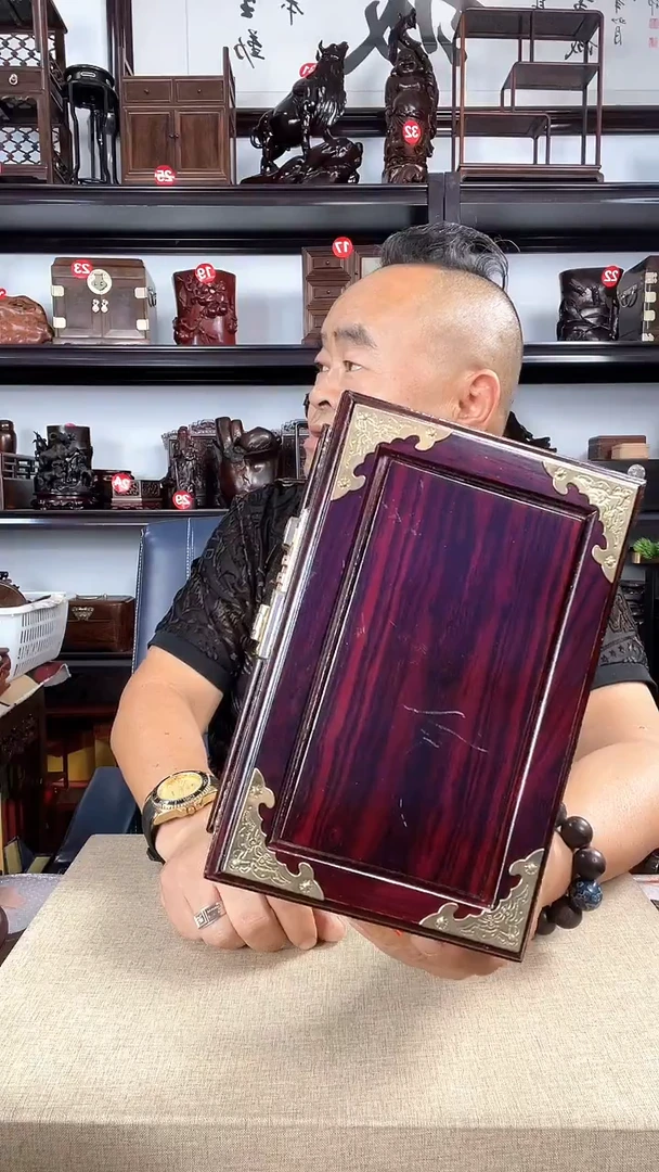 木瑕疵94老李红木工艺品