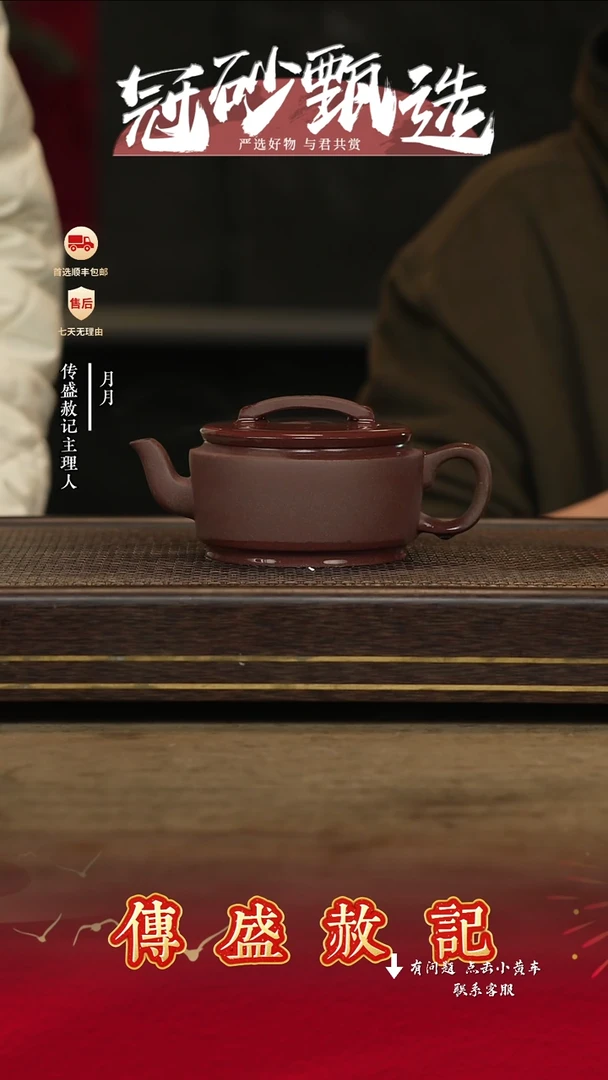 传盛赦记紫砂茶壶s9