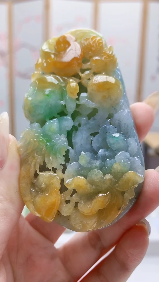 未镶嵌定制翡翠5160jw-毛货挂件64