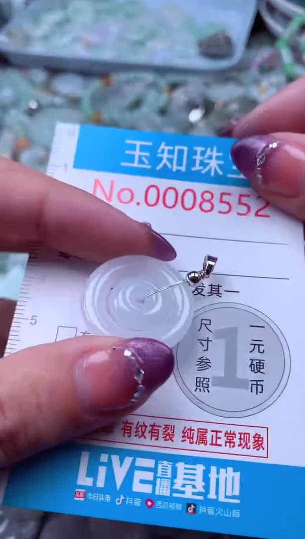翡翠未镶嵌吊坠(不含链)8552