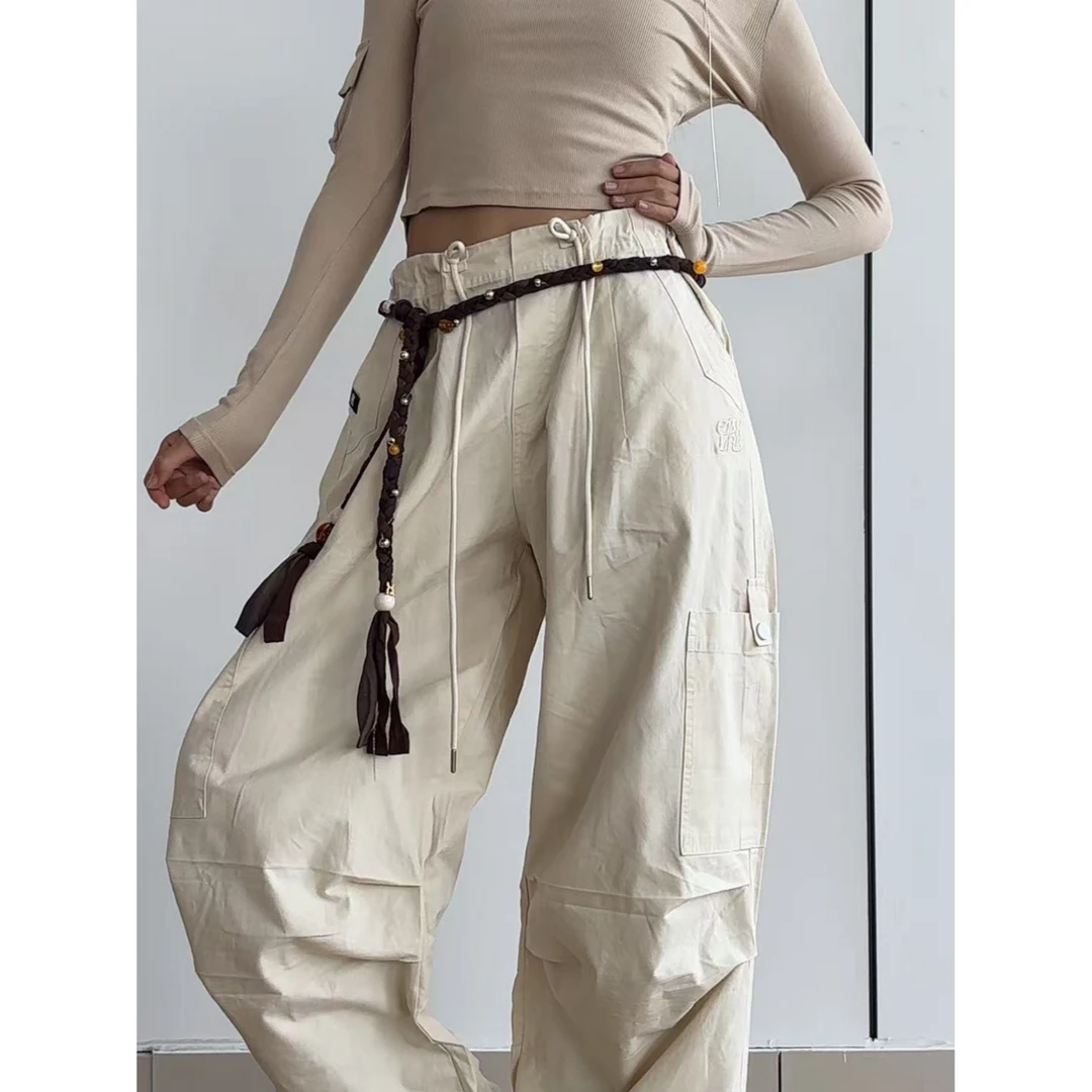 CBXLAB街舞潮牌秋季老钱复古风腰搭配饰游牧编织腰搭休闲设计感