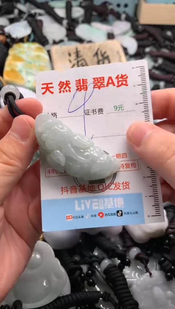 翡翠未镶嵌吊坠(不含链)1