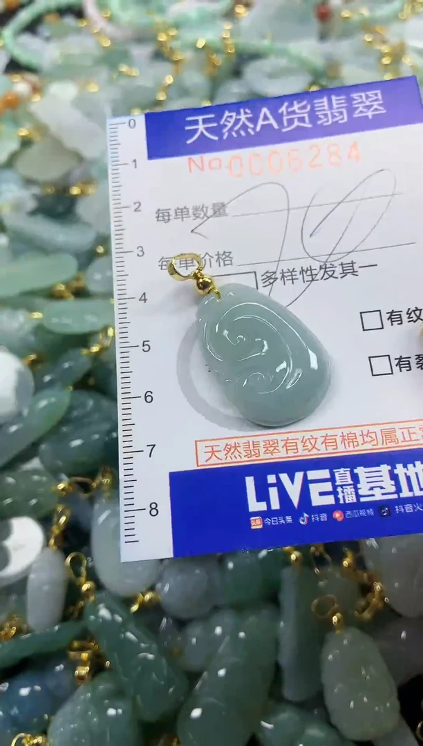 颈饰未镶嵌翡翠天然A货翡翠