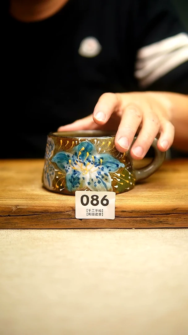 @@陶园瓷舍@@纯手工手绘@高温釉下彩